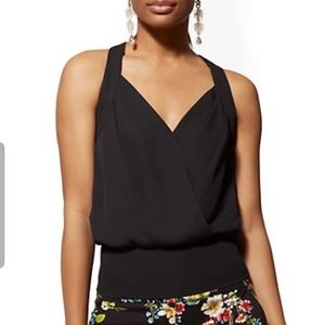 Pair of NY & Co Dress tanks NWT (black & white)